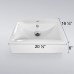 CAS2016 - White Porcelain Vessel Sink