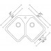 AG1616H - Gemini Corner Butterfly Double Sink
