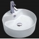 CAR1818 Ceramic Above Counter Round Vessel Sink