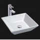 CAS1616 Ceramic Above Counter Square Line Vessel Sink