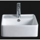 CAS1919 Ceramic Above Counter Square Vessel Sink