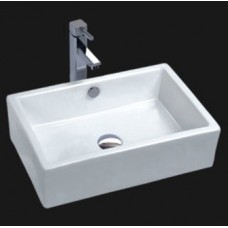 CAS2014 Ceramic Above Counter Square Vessel Sink