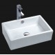 CAS2014 Ceramic Above Counter Square Vessel Sink