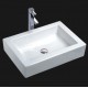 CAS2216 Ceramic Above Counter Square Vessel Sink