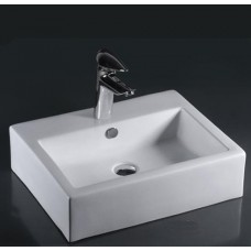 CAS2318 Ceramic Above Counter Square Vessel Sink