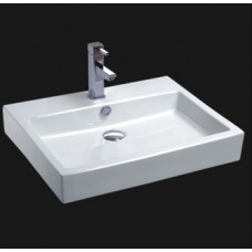 CAS2419 Ceramic Above Counter Square Vessel Sink