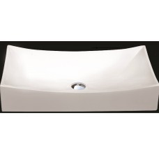 CAS2515 Ceramic Above Counter Square Vessel Sink