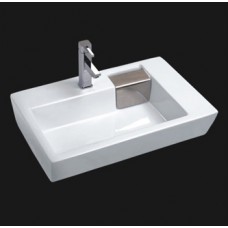 CAS2618 Ceramic Above Counter Square Vessel Sink