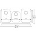 GE503 - Gemini Triple Bowl Kitchen Sink