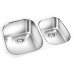 GE301 - Gemini Standard Kidney-Shaped Double Sink 