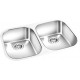 GEMINI GE501 Undermount Double Kitchen Sink