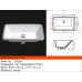  CUS1911(1629) - Rectangular Undermount Porcelain Vanity 