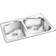 GEMINI RNT608 Topmount Double Bowl Kitchen Sink